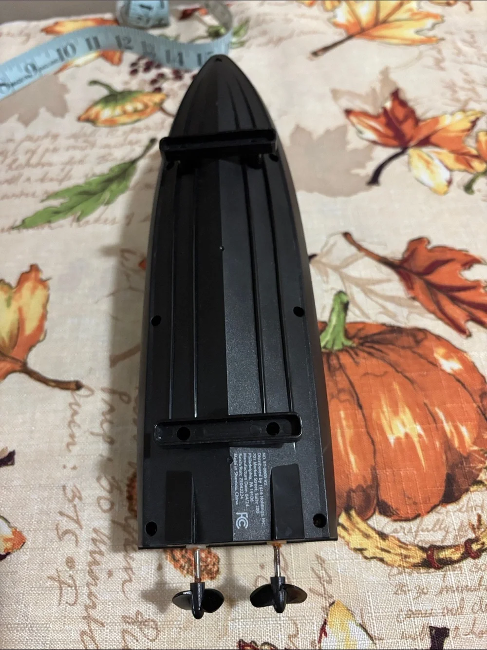 Toy Speed Boat in Teal and Black